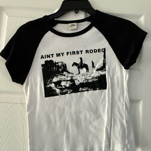 Urban Outfitters Black and White Kids Shirt